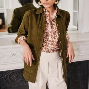 Sezane will jacket khaki